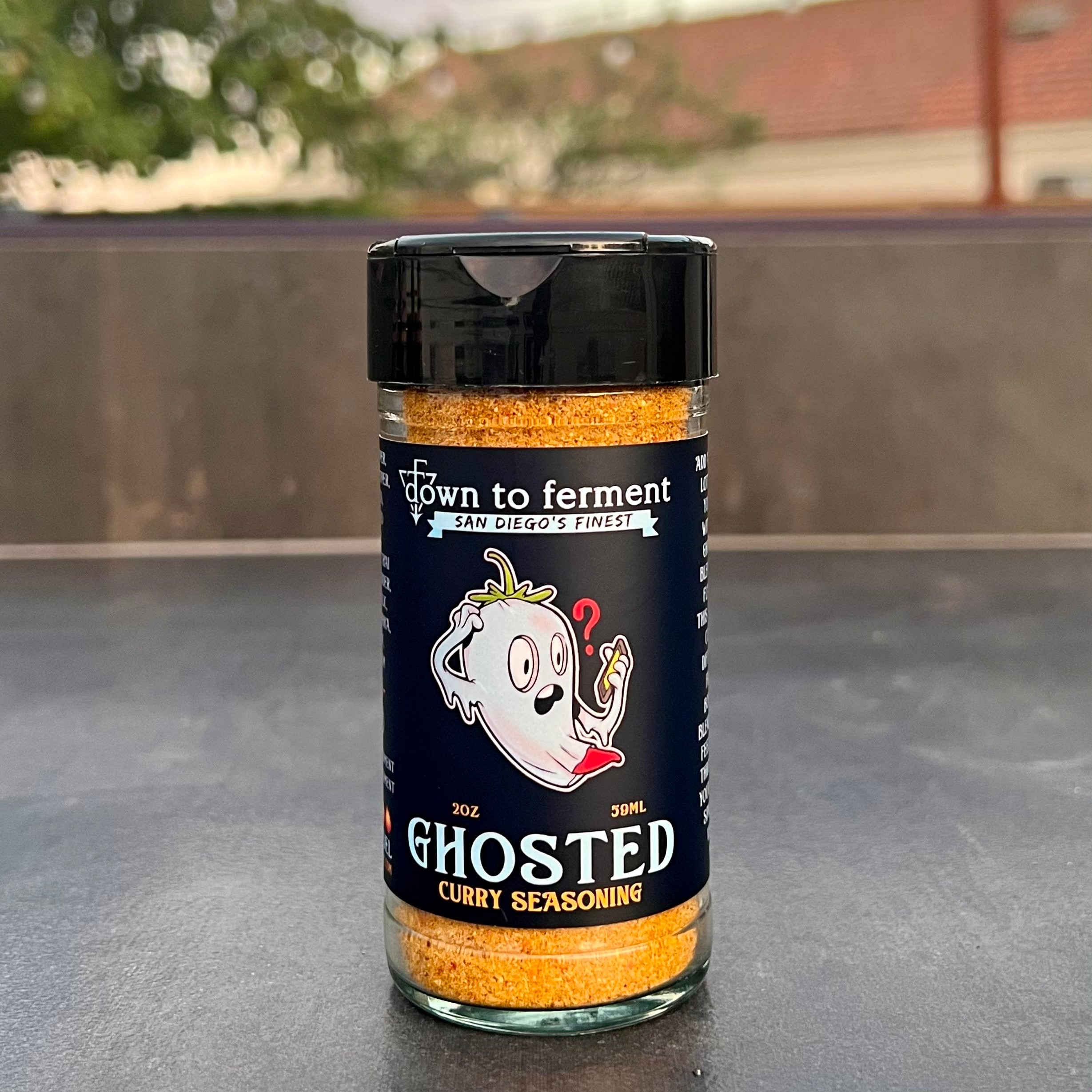 San Diego Hot Sauce, Ghosted Curry Seasoning - Down to Ferment