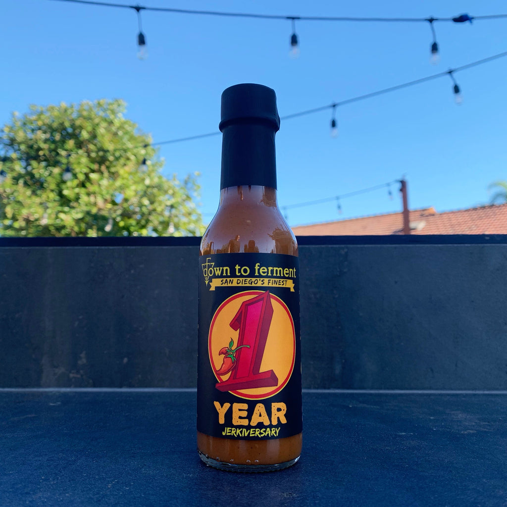 Jerkiversary - Down to Ferment, San Diego's Finest Kombucha Hot Sauce