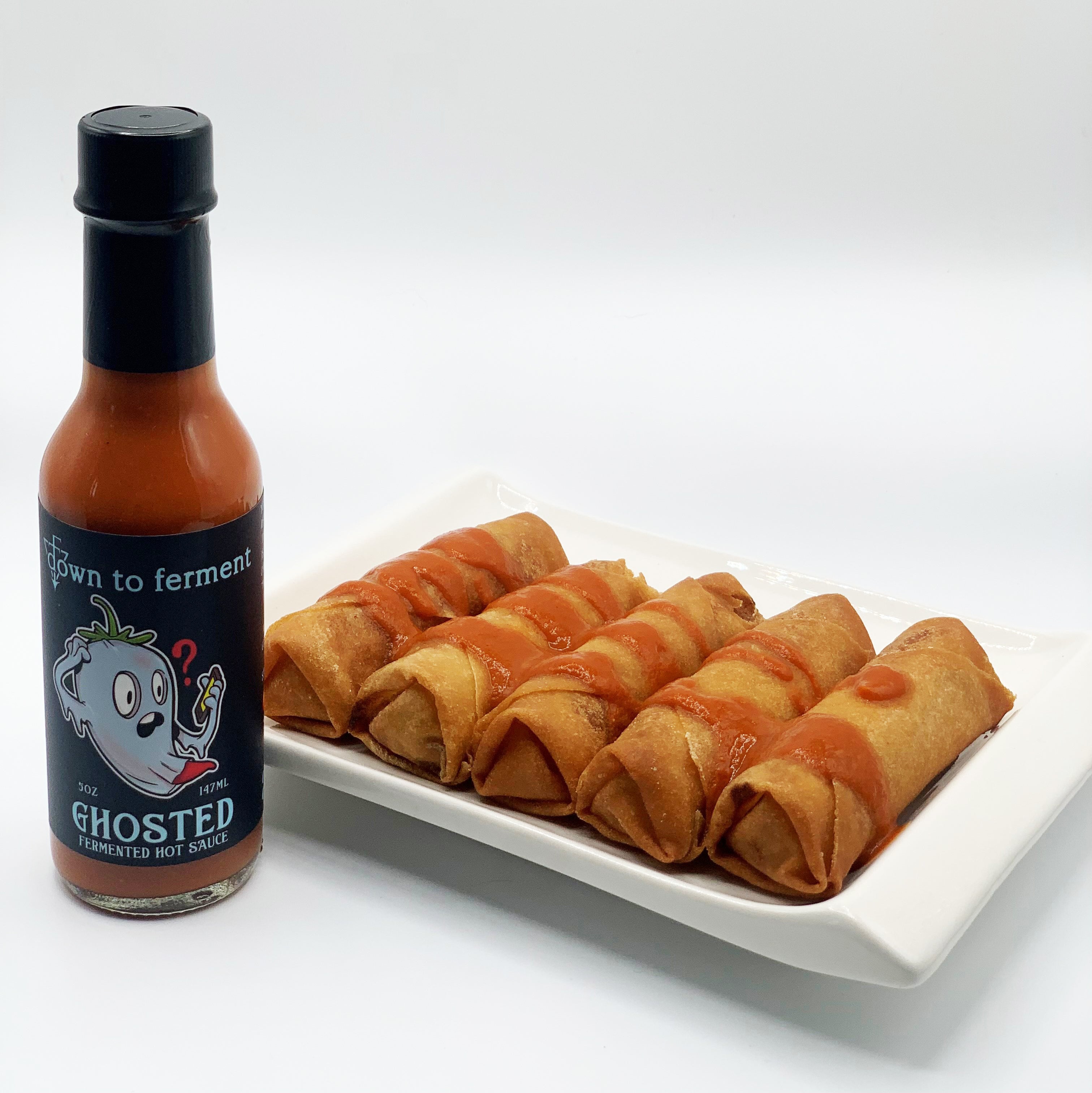 Ghosted Hot Sauce, Down To Ferment Vegan Hot Sauce. San Diego's Hot Sauce