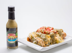 Dad Bod Hop Sauce, pairs amazingly with rolled tacos. 